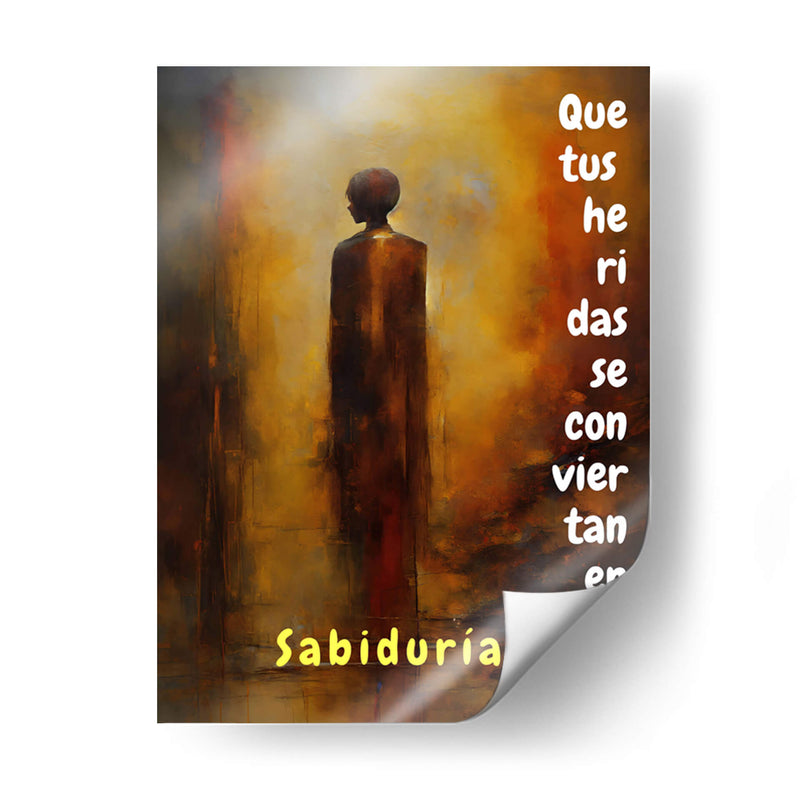 Que tus Heridas se Conviertan en Sabiduría - DEA Digital Esoteric Art | Cuadro decorativo de Canvas Lab