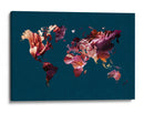 Flores del mapa mundial - Sarah Manovski | Cuadro decorativo de Canvas Lab