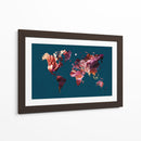Flores del mapa mundial - Sarah Manovski | Cuadro decorativo de Canvas Lab