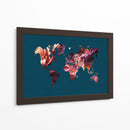 Flores del mapa mundial - Sarah Manovski | Cuadro decorativo de Canvas Lab
