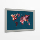 Flores del mapa mundial - Sarah Manovski | Cuadro decorativo de Canvas Lab