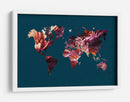 Flores del mapa mundial - Sarah Manovski | Cuadro decorativo de Canvas Lab