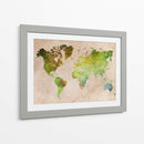 Mapa mundial 1 - Justyna Jaszke | Cuadro decorativo de Canvas Lab