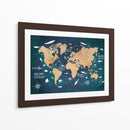 Mapa mundial 3 - Justyna Jaszke | Cuadro decorativo de Canvas Lab