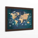 Mapa mundial 3 - Justyna Jaszke | Cuadro decorativo de Canvas Lab