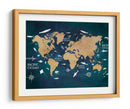 Mapa mundial 3 - Justyna Jaszke | Cuadro decorativo de Canvas Lab