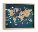 Mapa mundial 3 - Justyna Jaszke | Cuadro decorativo de Canvas Lab
