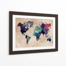 Mapa mundial 4 - Justyna Jaszke | Cuadro decorativo de Canvas Lab