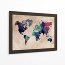 Mapa mundial 4 - Justyna Jaszke | Cuadro decorativo de Canvas Lab