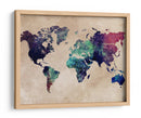 Mapa mundial 4 - Justyna Jaszke | Cuadro decorativo de Canvas Lab