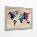Mapa mundial 4 - Justyna Jaszke | Cuadro decorativo de Canvas Lab