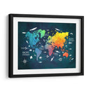 Mapa mundial 5 - Justyna Jaszke | Cuadro decorativo de Canvas Lab