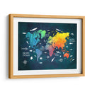 Mapa mundial 5 - Justyna Jaszke | Cuadro decorativo de Canvas Lab