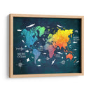 Mapa mundial 5 - Justyna Jaszke | Cuadro decorativo de Canvas Lab