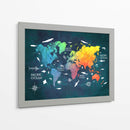 Mapa mundial 5 - Justyna Jaszke | Cuadro decorativo de Canvas Lab