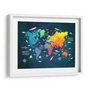 Mapa mundial 5 - Justyna Jaszke | Cuadro decorativo de Canvas Lab