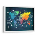 Mapa mundial 5 - Justyna Jaszke | Cuadro decorativo de Canvas Lab