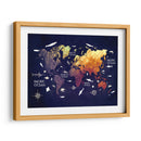 Mapa mundial 6 - Justyna Jaszke | Cuadro decorativo de Canvas Lab