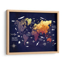 Mapa mundial 6 - Justyna Jaszke | Cuadro decorativo de Canvas Lab