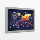 Mapa mundial 6 - Justyna Jaszke | Cuadro decorativo de Canvas Lab