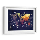 Mapa mundial 6 - Justyna Jaszke | Cuadro decorativo de Canvas Lab