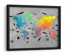 Mapa mundial 7 - Justyna Jaszke | Cuadro decorativo de Canvas Lab