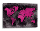 Mapa mundial 8 - Justyna Jaszke | Cuadro decorativo de Canvas Lab