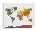 Mapa mundial 10 - Justyna Jaszke | Cuadro decorativo de Canvas Lab