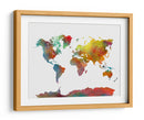 Mapa mundial 10 - Justyna Jaszke | Cuadro decorativo de Canvas Lab