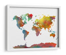 Mapa mundial 10 - Justyna Jaszke | Cuadro decorativo de Canvas Lab