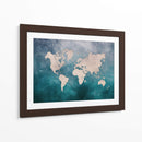 Mapa mundial 11 - Justyna Jaszke | Cuadro decorativo de Canvas Lab