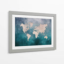 Mapa mundial 11 - Justyna Jaszke | Cuadro decorativo de Canvas Lab