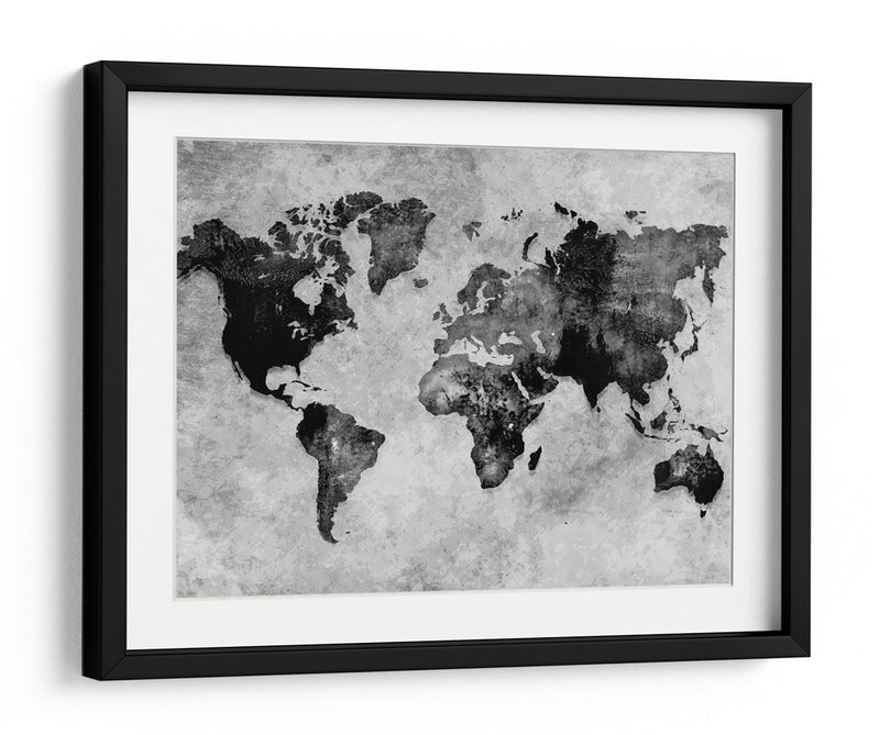 Mapa mundial 12 - Justyna Jaszke | Cuadro decorativo de Canvas Lab