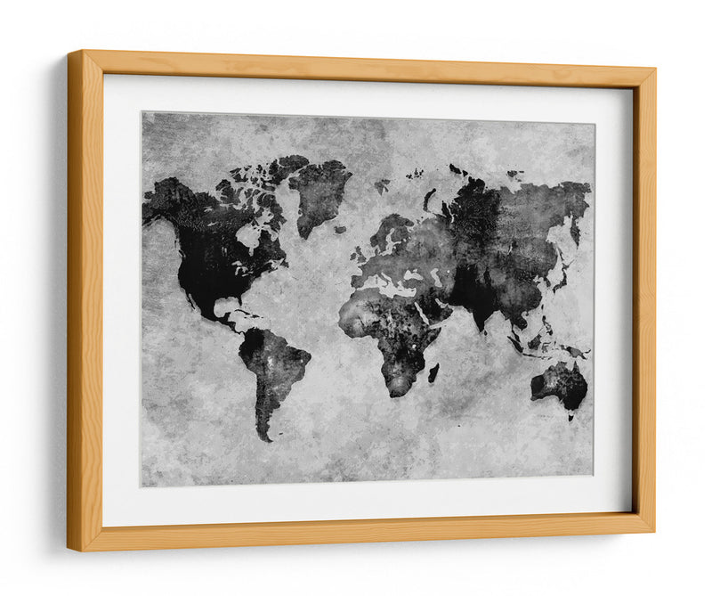 Mapa mundial 12 - Justyna Jaszke | Cuadro decorativo de Canvas Lab