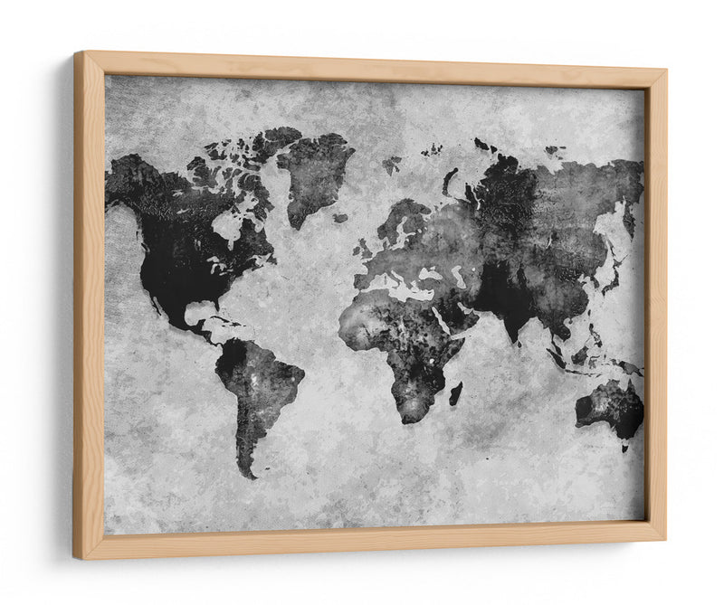 Mapa mundial 12 - Justyna Jaszke | Cuadro decorativo de Canvas Lab