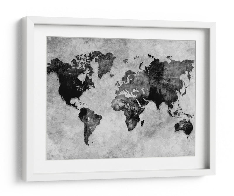 Mapa mundial 12 - Justyna Jaszke | Cuadro decorativo de Canvas Lab