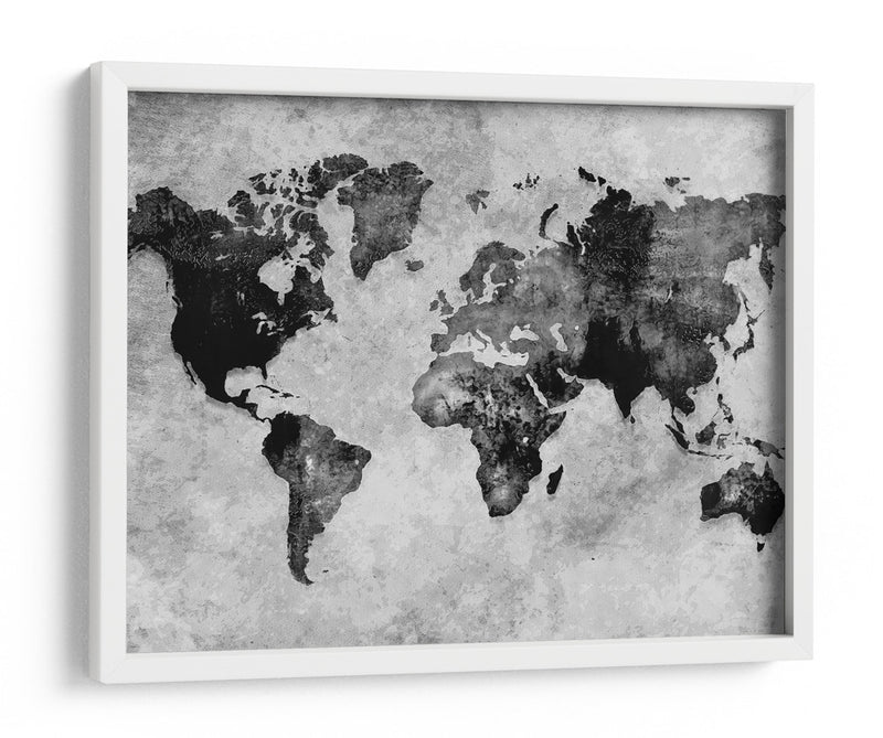 Mapa mundial 12 - Justyna Jaszke | Cuadro decorativo de Canvas Lab