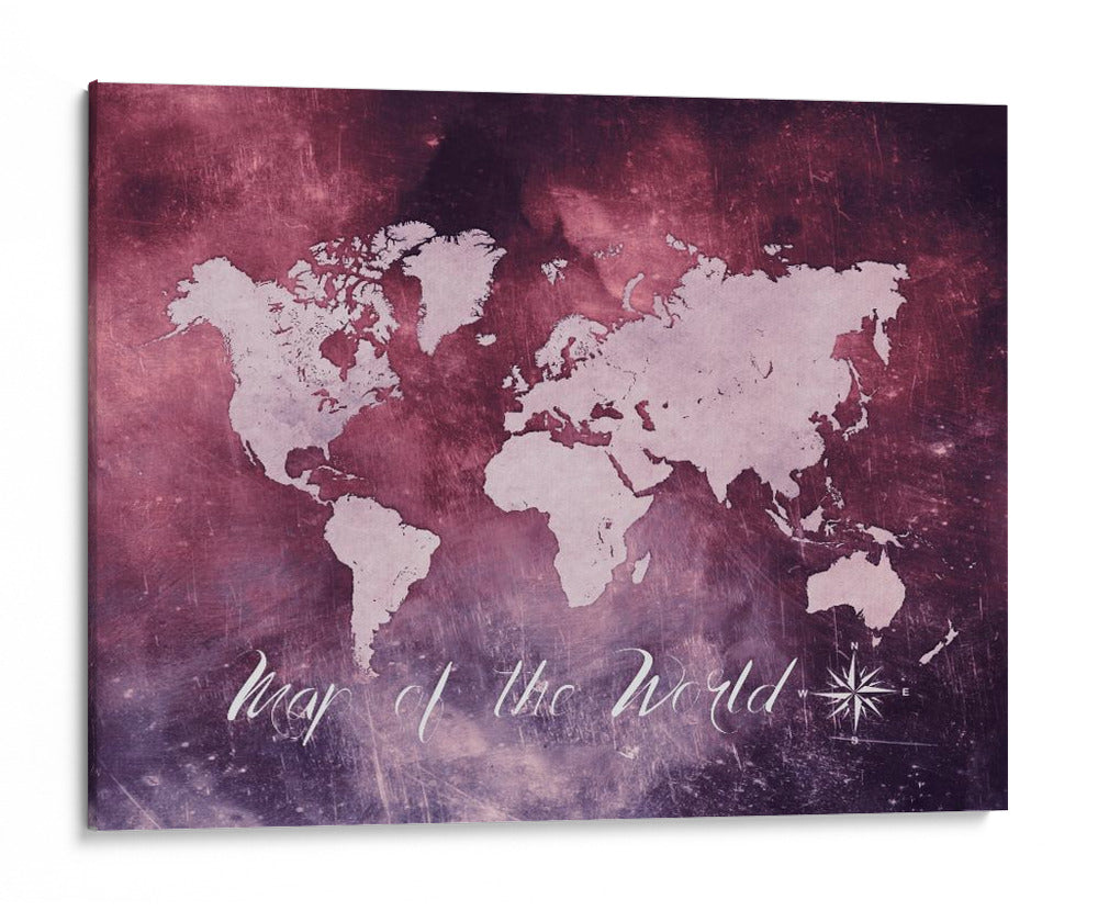 Mapa mundial 13 - Justyna Jaszke | Cuadro decorativo de Canvas Lab