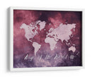 Mapa mundial 13 - Justyna Jaszke | Cuadro decorativo de Canvas Lab