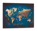 Mapa mundial 15 - Justyna Jaszke | Cuadro decorativo de Canvas Lab