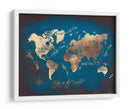 Mapa mundial 15 - Justyna Jaszke | Cuadro decorativo de Canvas Lab