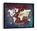 Mapa mundial 16 - Justyna Jaszke | Cuadro decorativo de Canvas Lab