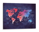 Mapa mundial 18 - Justyna Jaszke | Cuadro decorativo de Canvas Lab