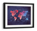 Mapa mundial 18 - Justyna Jaszke | Cuadro decorativo de Canvas Lab