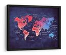 Mapa mundial 18 - Justyna Jaszke | Cuadro decorativo de Canvas Lab