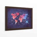 Mapa mundial 18 - Justyna Jaszke | Cuadro decorativo de Canvas Lab