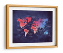 Mapa mundial 18 - Justyna Jaszke | Cuadro decorativo de Canvas Lab