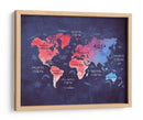 Mapa mundial 18 - Justyna Jaszke | Cuadro decorativo de Canvas Lab