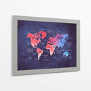 Mapa mundial 18 - Justyna Jaszke | Cuadro decorativo de Canvas Lab