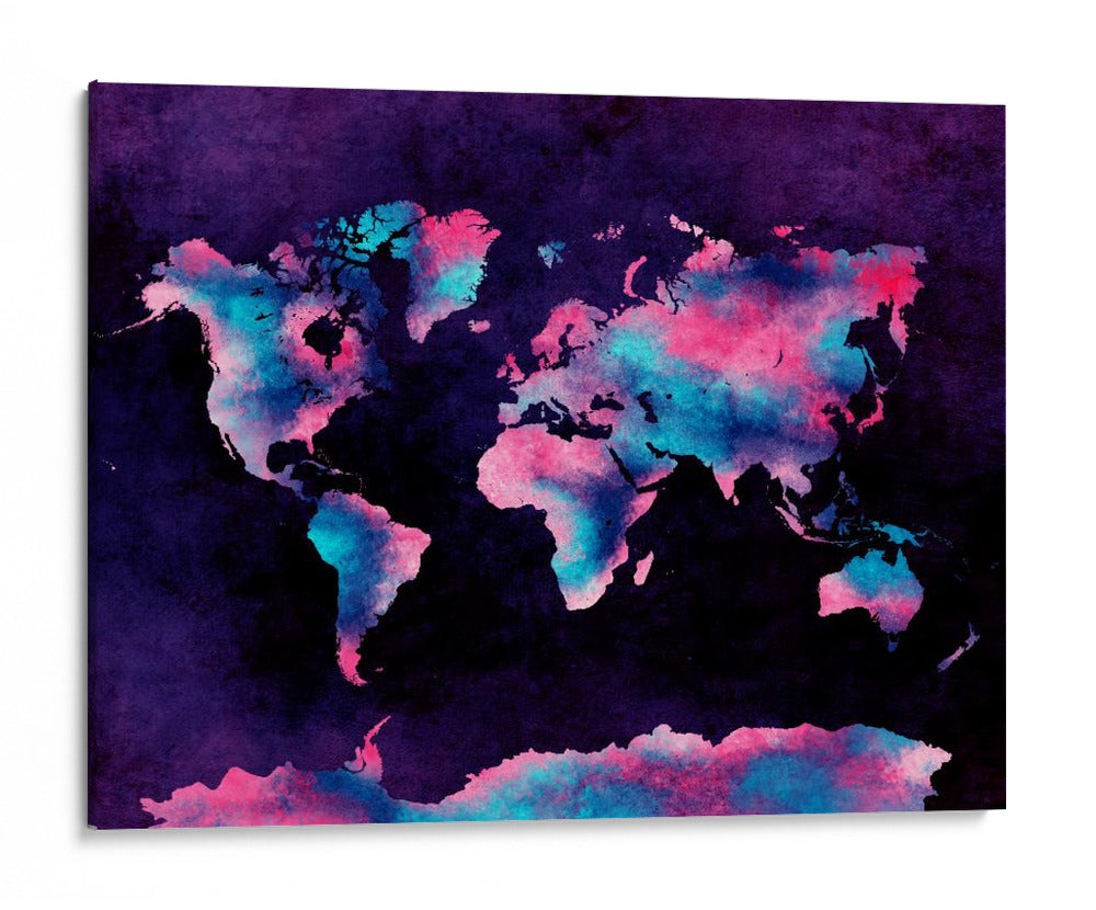 Mapa mundial 20 - Justyna Jaszke | Cuadro decorativo de Canvas Lab